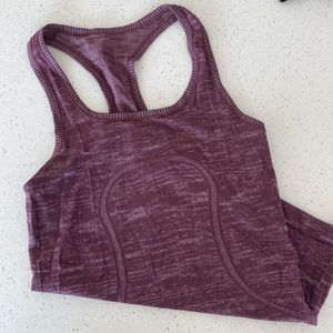 Lululemon Racerback Tank in Maroon - Size 6 - LIKE NEW
